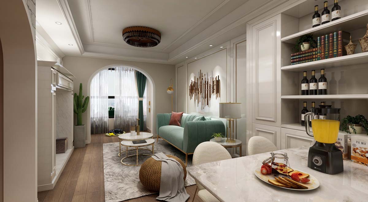 110㎡ ｜ 美式輕奢風(fēng)格