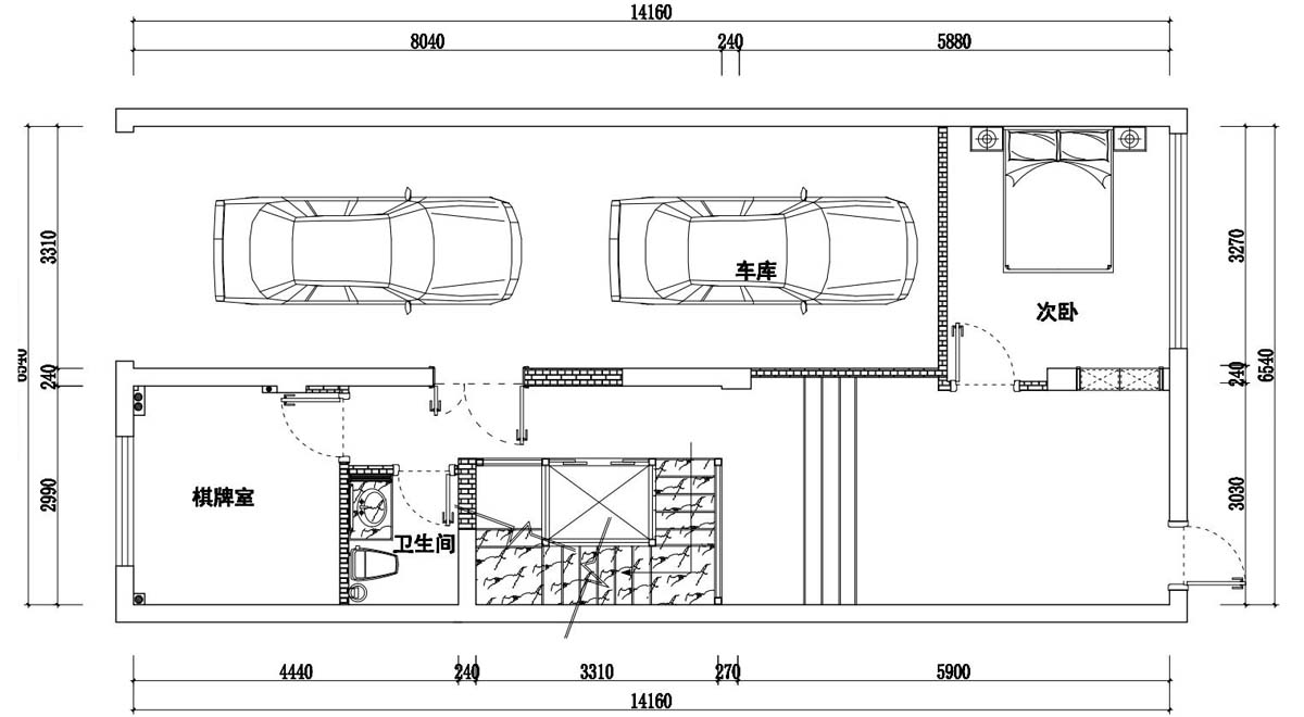 地下室平面設(shè)計圖