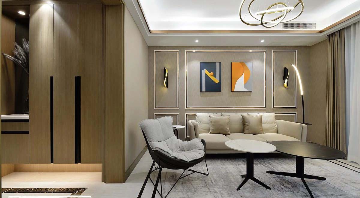 客廳實(shí)景效果圖