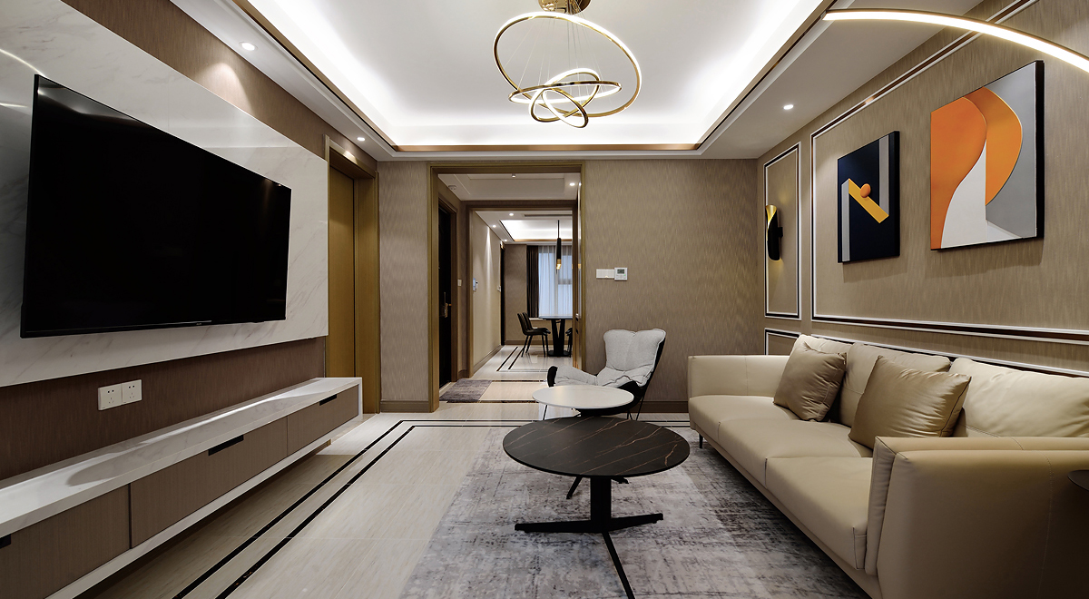 客廳實(shí)景效果圖3