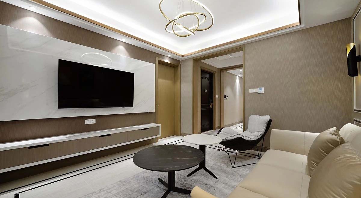 客廳實(shí)景效果圖5