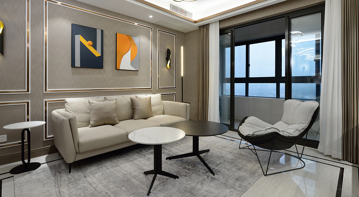 客廳實(shí)景效果圖7