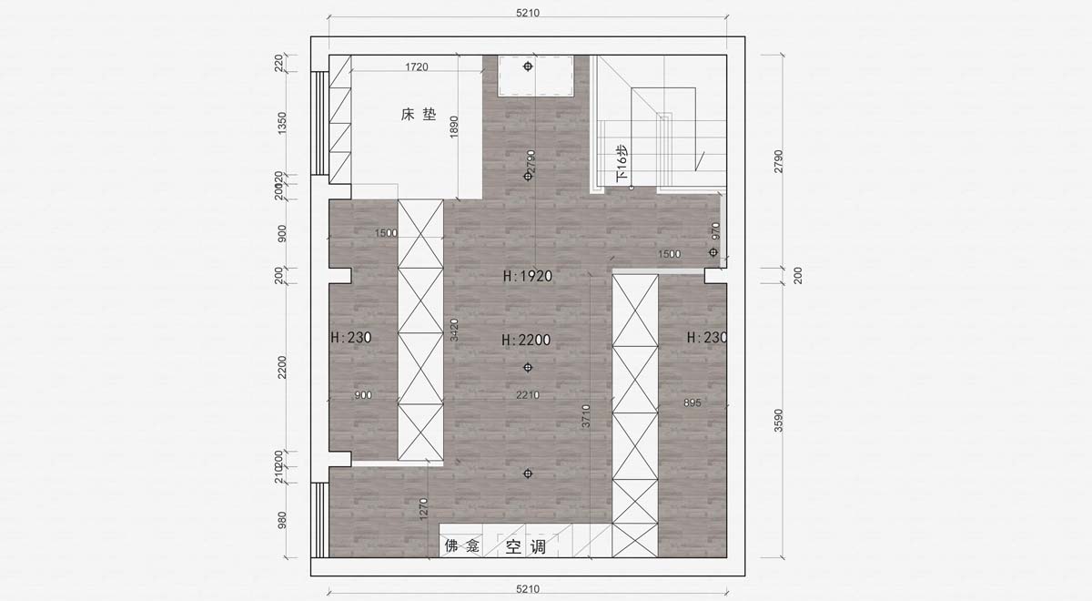 閣樓平面設(shè)計(jì)圖