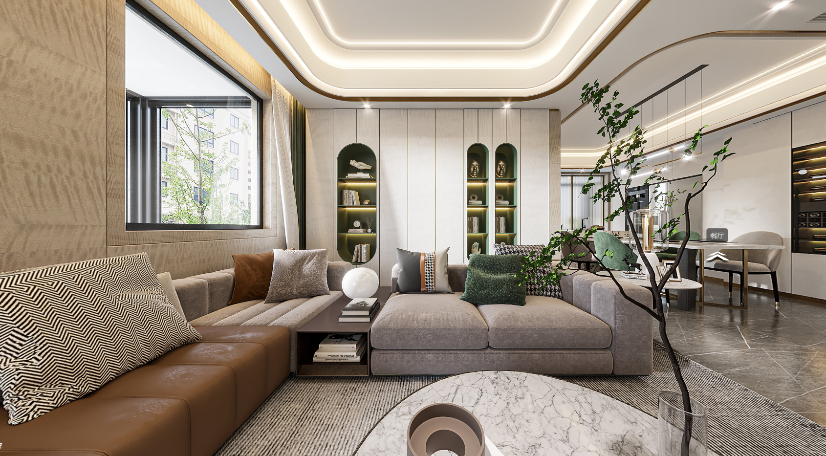 150㎡ ｜ 現(xiàn)代簡(jiǎn)約全景效果