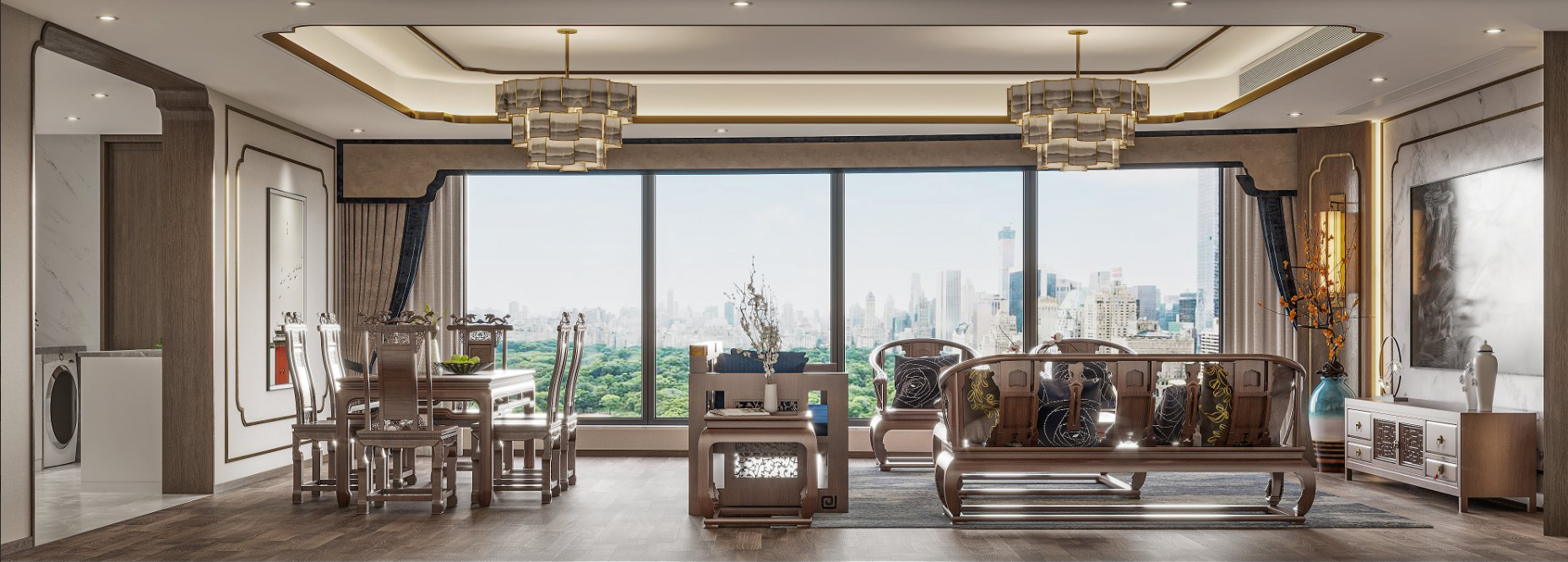 230㎡ ｜ 新中式全景效果