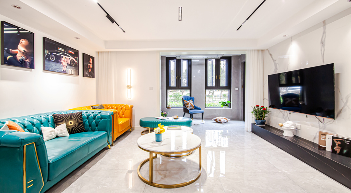 140㎡老房翻新——撞色系靈動(dòng)空間，生機(jī)感十足！